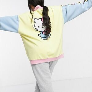 Hello Kitty Colorblock Sweatshirt NEW